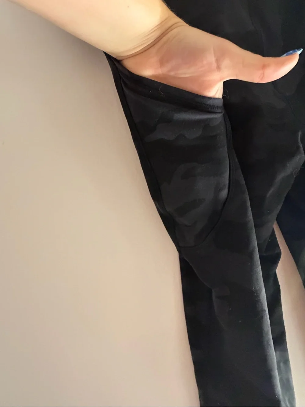 lululemon athletica Black Subtle Camo Leggings
